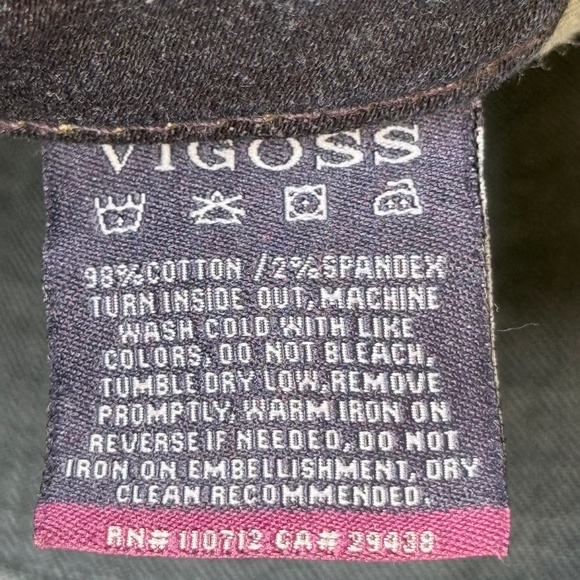 Vigoss | Thompson Tomboy Mid Rise Plus Size Denim Curve Hugging Straight Jeans - Picture 13 of 13